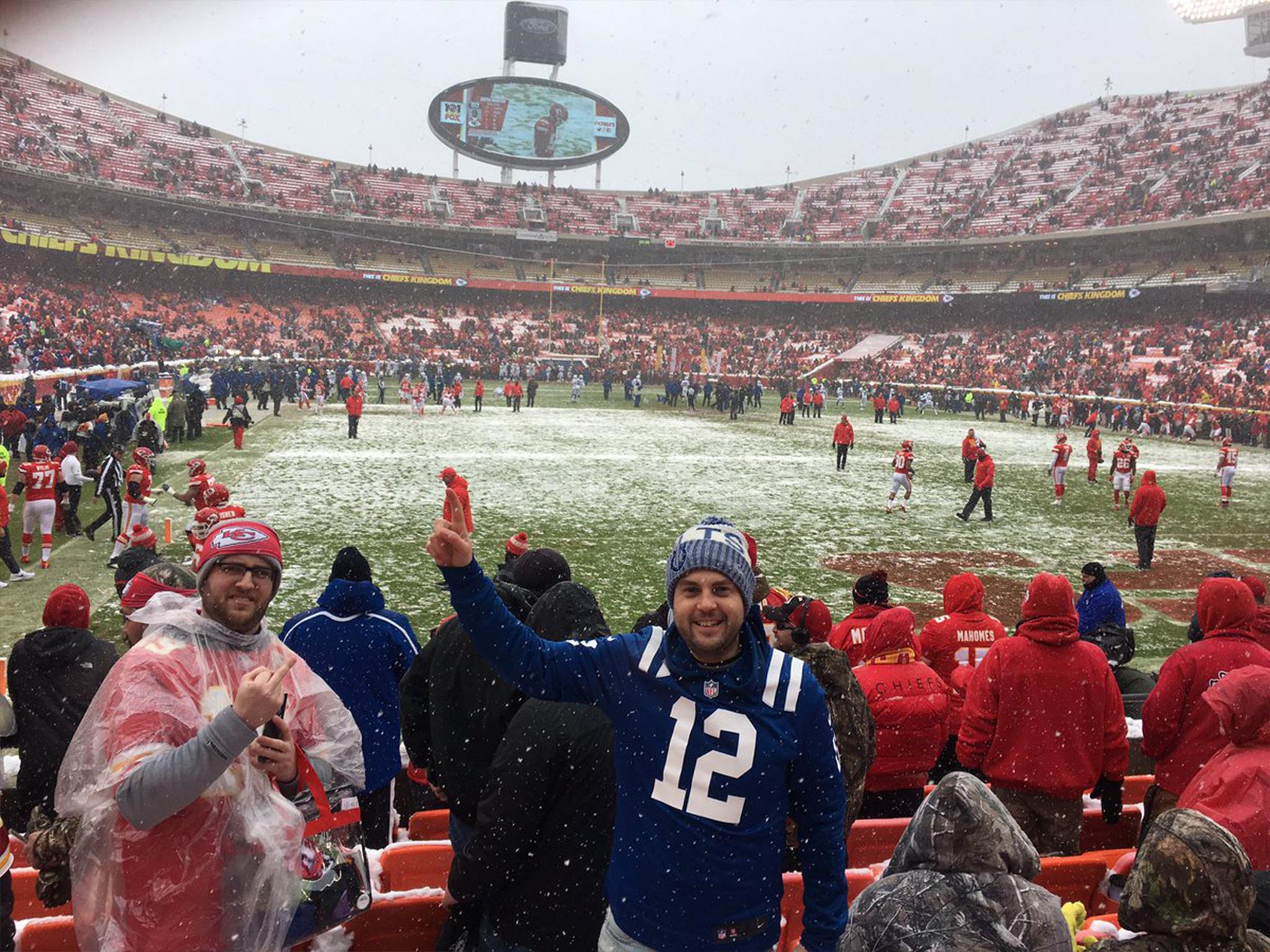 Footballspiel der Kansas City Chiefs im Arrowhead Stadium
