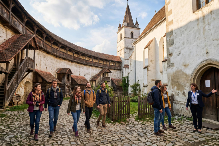 Bucharest: Dracula's Castle , Peles Castle & Brasov Day Tour Audio guide in 24 languages
