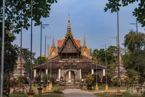 De Siem Reap: viagem de 1 dia a Battambang com passeio de trem de bambu