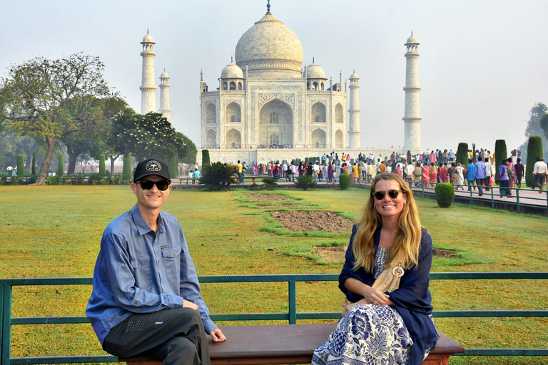 From Delhi or Agra: Taj Mahal and Fatehpur Sikri Guided Tour From Agra: Tour with AC Car, Driver, Guide & Entry fees