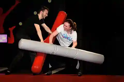 Salto de trampolín en Jumptown