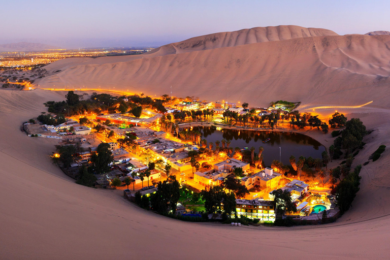 Oaza Ballestas-Huacachina i przelot w Nasca z Limy