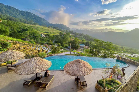 河内：2天-浦隆-徒步旅行、度假村和阳台房河内：2 天 Pu Luong 徒步、度假村和阳台房