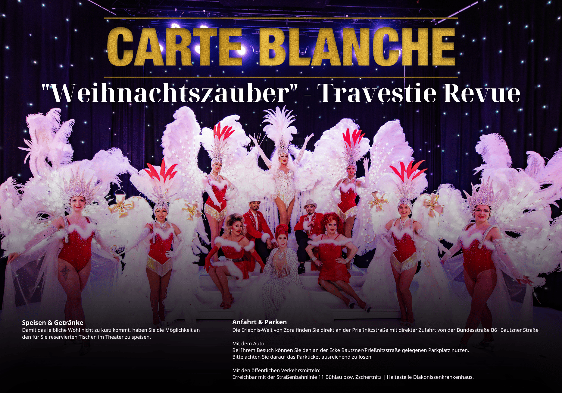 Dresden: Ticket für die Travestie-Revue-Weihnachtsshow