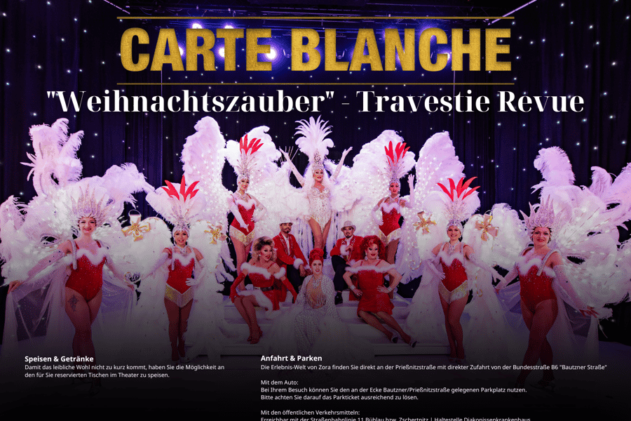 Dresden: Ticket für die Travestie-Revue-Weihnachtsshow. Foto: GetYourGuide
