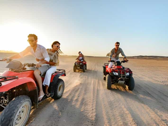 Forfait désert d’Agafay au départ de Marrakech : quad, balade à dos de chameau, dîner-spectacle - quad