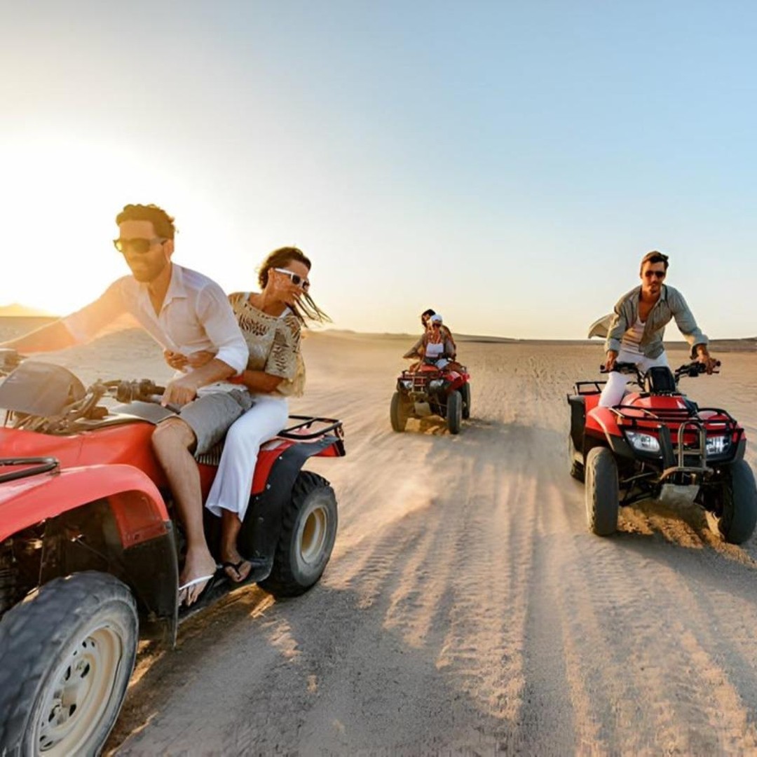 Forfait désert d’Agafay au départ de Marrakech : quad, balade à dos de chameau, dîner-spectacle - quad