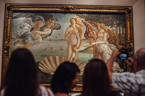 Firenze: Tour guidato per piccoli gruppi della Galleria degli Uffizi con bigliettoVisita guidata italiana