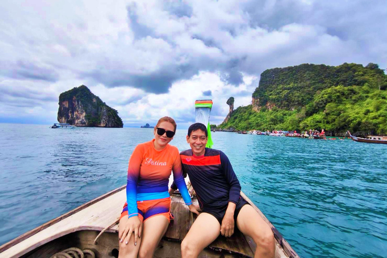 Krabi: Private 4 Islands Longtail Tour with Hotel Pick-up Private 4 Islands Sunset Tour with Dinner (Afternoon)