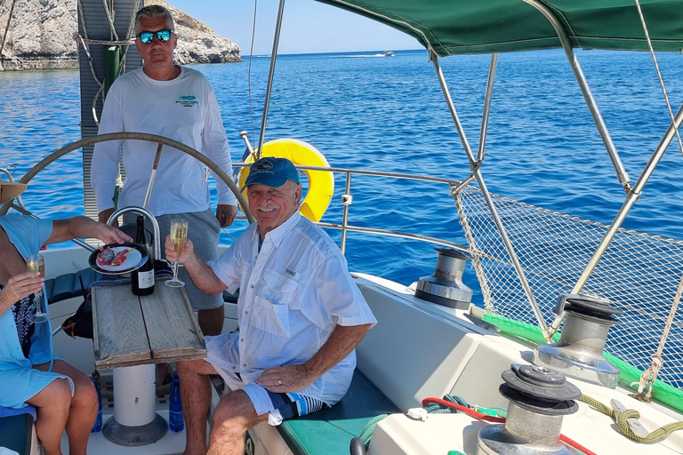 Rhodes Private Luxury Day Cruise Lunch, Coctails, Champagne