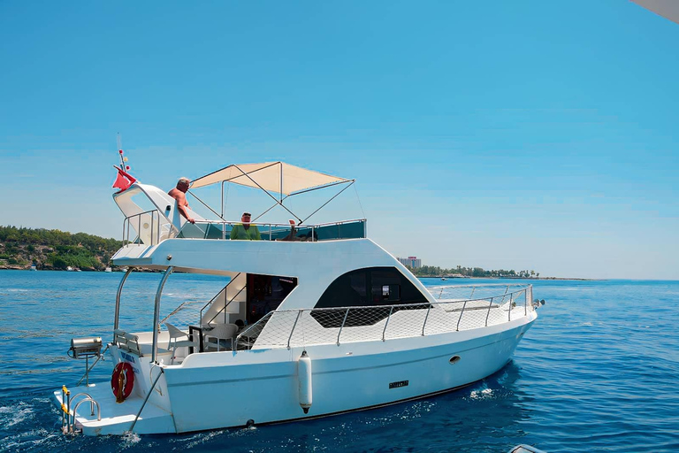 Antalya: Private Yacht Charter with Optional Gourmet Meal 4- Boat Trip with Gourmet Meal and Transfer