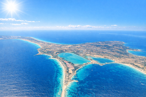 Ibiza: Formentera Boat with Open Bar, 3 meals & Sunset Party ADVANCE: Standard selection of food & open bar option