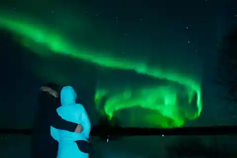 Levi: Tour privado con avistamiento garantizado de auroras boreales