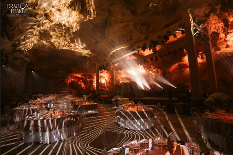 Baia di Bai Tu Long: cena nella grotta e spettacolo artistico immersivo