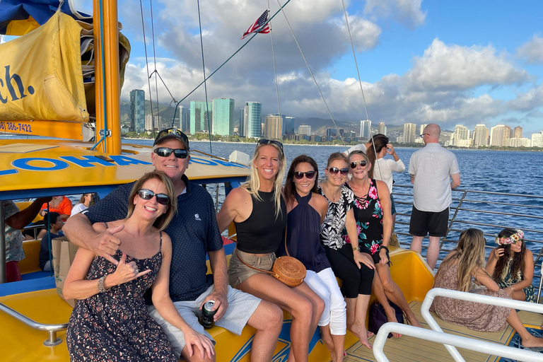 Honolulu: Catamaran Swim, Snorkel, and Sail with Drinks 2 Hour Snorkel, Swim & Sail