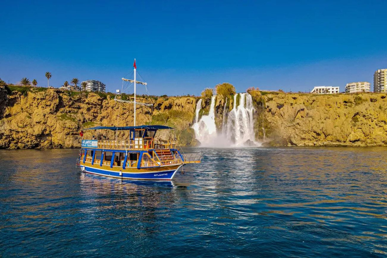 Antalya: Duden Waterfall Relax Boat Trip with Lunch Relax Boat Trip with Hotel Pick Up and Lunch