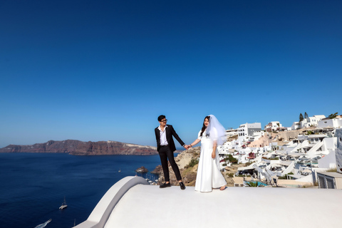 Sesión privada de fotos de boda en Santorini