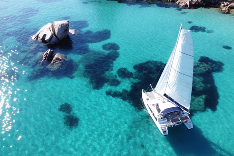 From Palau: Maddalena Archipelago Catamaran Tour with Lunch