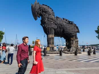 Istanbul: Troy Guided Bus Tour with Ferry Tickets & Lunch