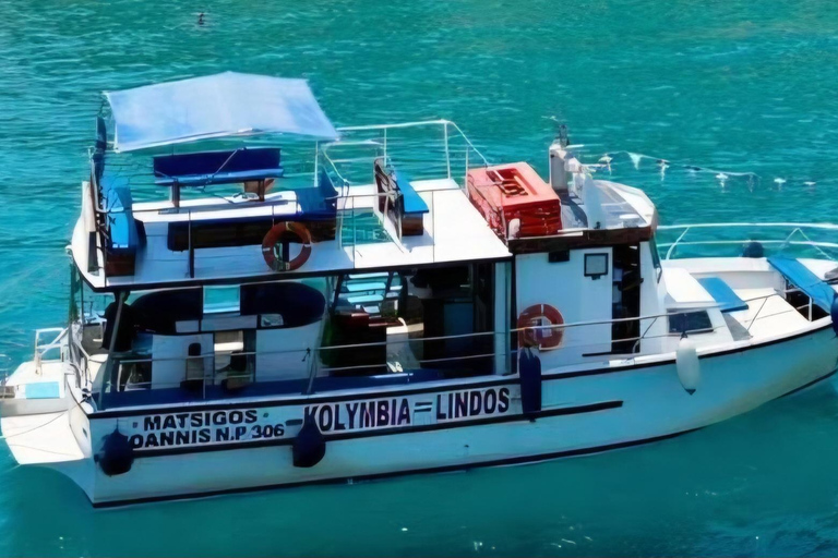 Kolymbia to Lindos:Boat Cruise with Swims & Free Time Lindos