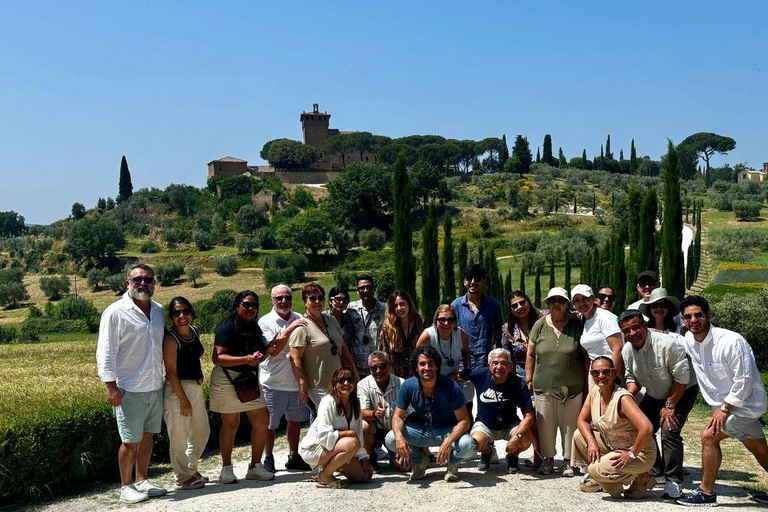 From Rome: Tuscany, Montepulciano Tour with Wine & Lunch English Tour Option