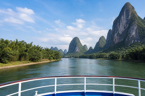 Guilin: Li River Cruise to Yangshuo with Optional Cave Tour 4-Star Cruise Ticket + Lunch + Pickup