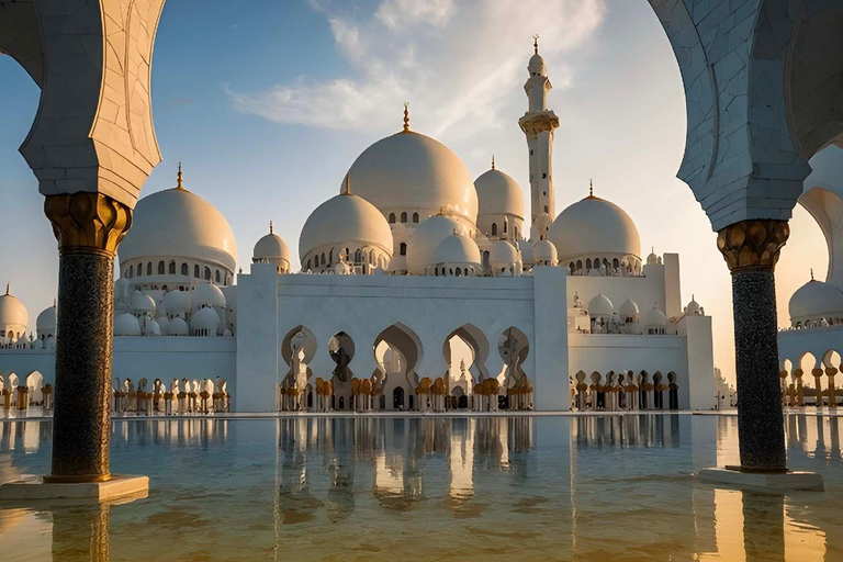 Från Dubai: BAPS hinduiska tempel och Sheikh Zayed-moskén Tour