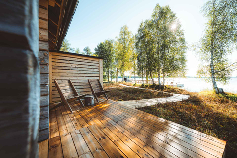 Rovaniemi: Private Wood-Heated Lakeside Sauna & Arctic Bath