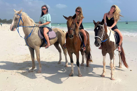 Zanzíbar: paseo a caballo por la playa con recogidaOpción con tarifas de equitación pero sin traslado incluido