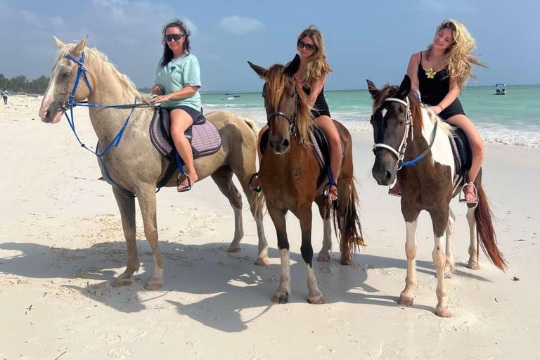 Zanzíbar: paseo a caballo por la playa con recogidaOpción con tarifas de equitación pero sin traslado incluido