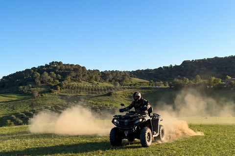 ATV in the hills and sea of Golem, Durres