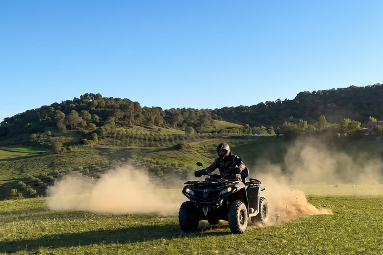 ATV in the hills and sea of Golem, Durres