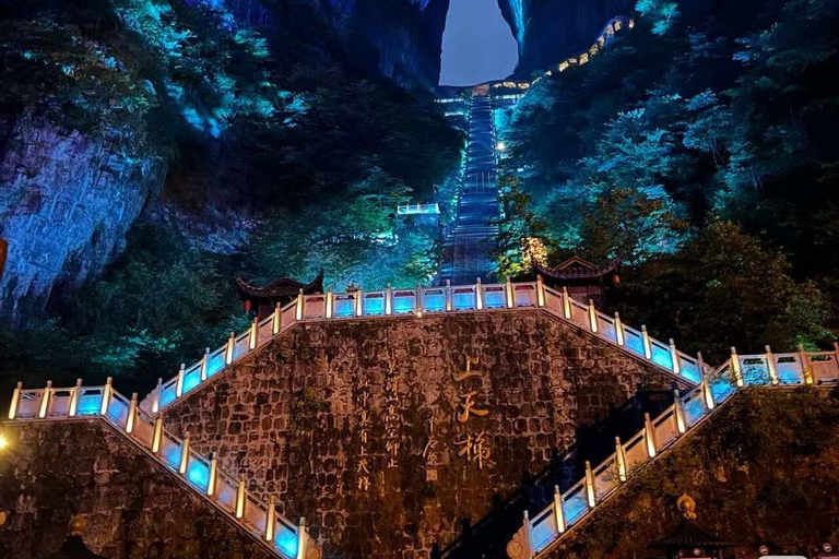 One-day Tour :Night View of Tianmen+ Avatar-like Peak Forest