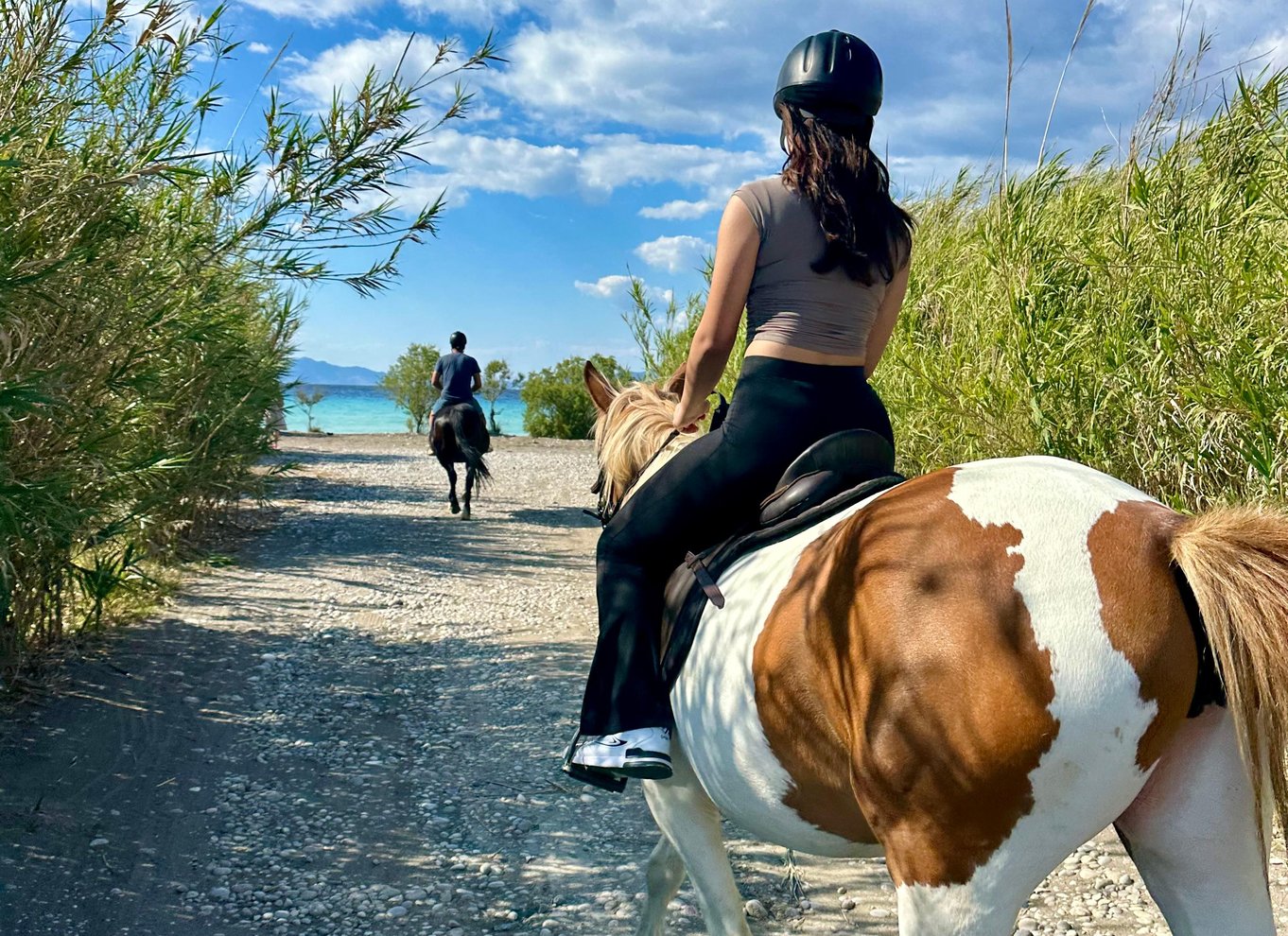 Rhodos: Ridetur på hesteryg med digitale fotos