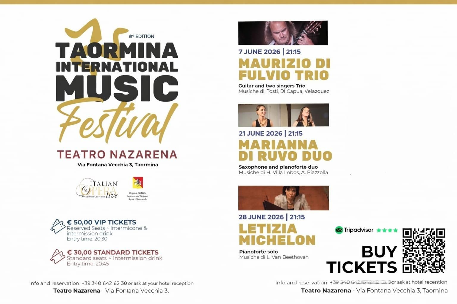 Internationales Musikfestival Taormina 2026