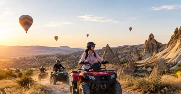 Cappadocia: Quad Bike Atv tours in Rose&Red valley