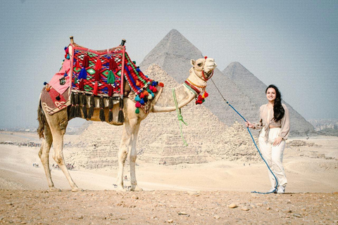 Hurghada: Full-Day Trip to Cairo by Plane Option 3 - Giza Pyramids Tour with Optional Museum Visit