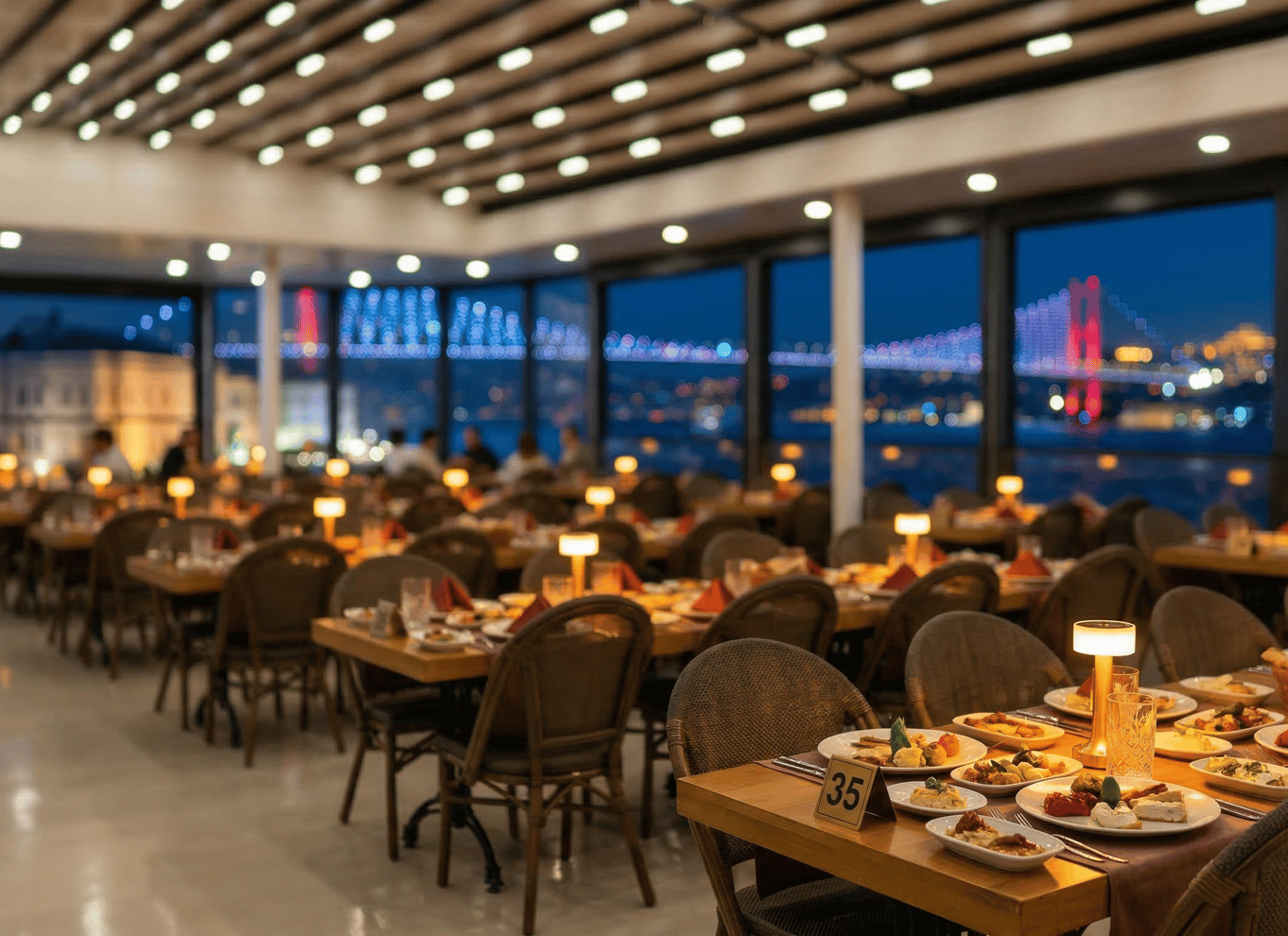 Istanbul: Bosporus-middagscruise og show med privat bord