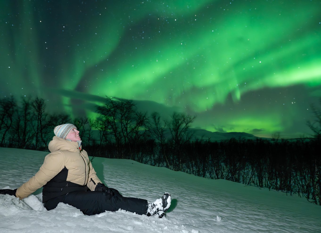 Tromsø: Nordlys i minibus med gratis fotos og et varmt måltid