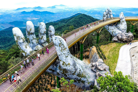 Ba Na hills - Golden Bridge heldagstur med guideDelad buss för stora grupper