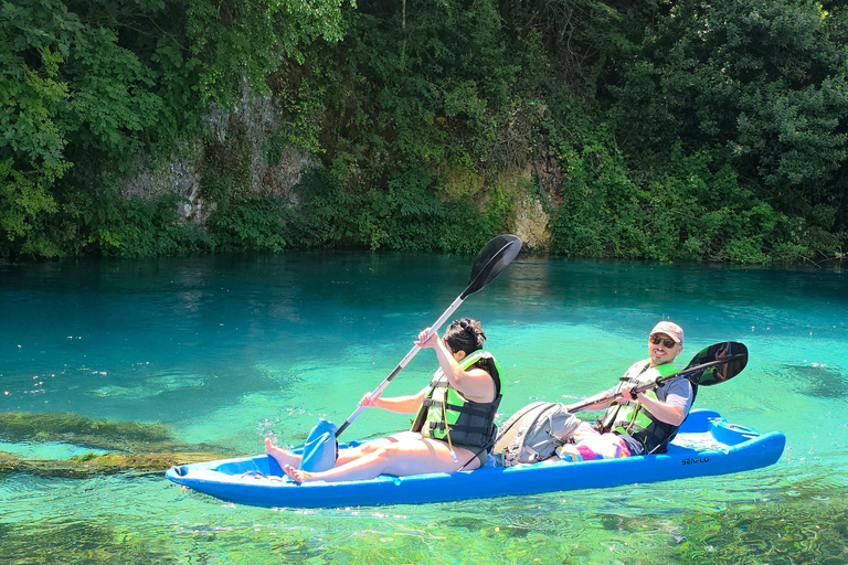 Sarande: Blue Eye Kayak Walking tour & Lekuresi Castle NO KAYAK,Blue Eye Basic Visit – Transport & Free Time
