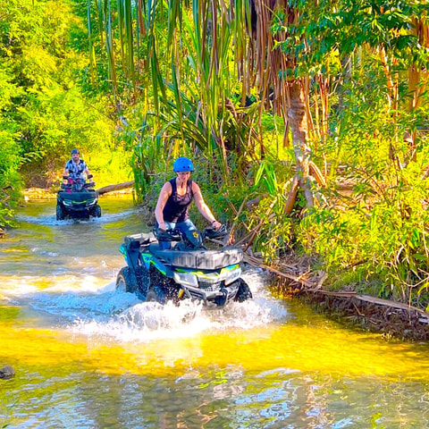 Khao Lak: Guided ATV & Lampi Waterfall Tour with Transfers