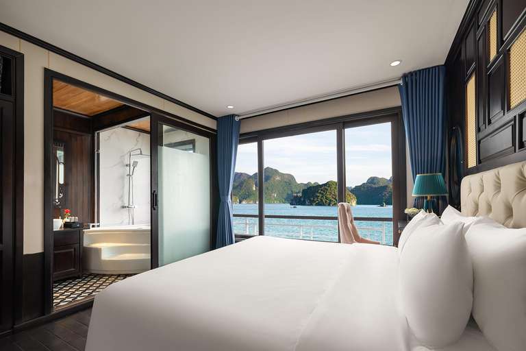 Amanda Pearl Cruise - Ha Long & Lan Ha Bay Multi-Day Cruise Departing at Ha Long (Check-in at 11:00 AM)