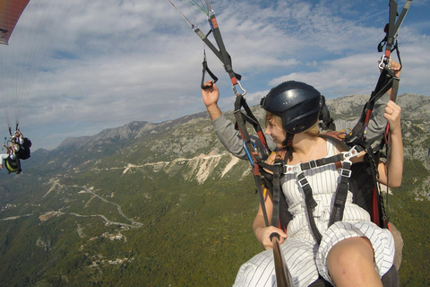 Becici: Panoramic and Adrenaline Tandem Paragliding Flight Becici Panoramic and Adrenaline Tandem Paragliding flight