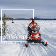 Excursion en pleine nature avec motoneige et pêche sur glace