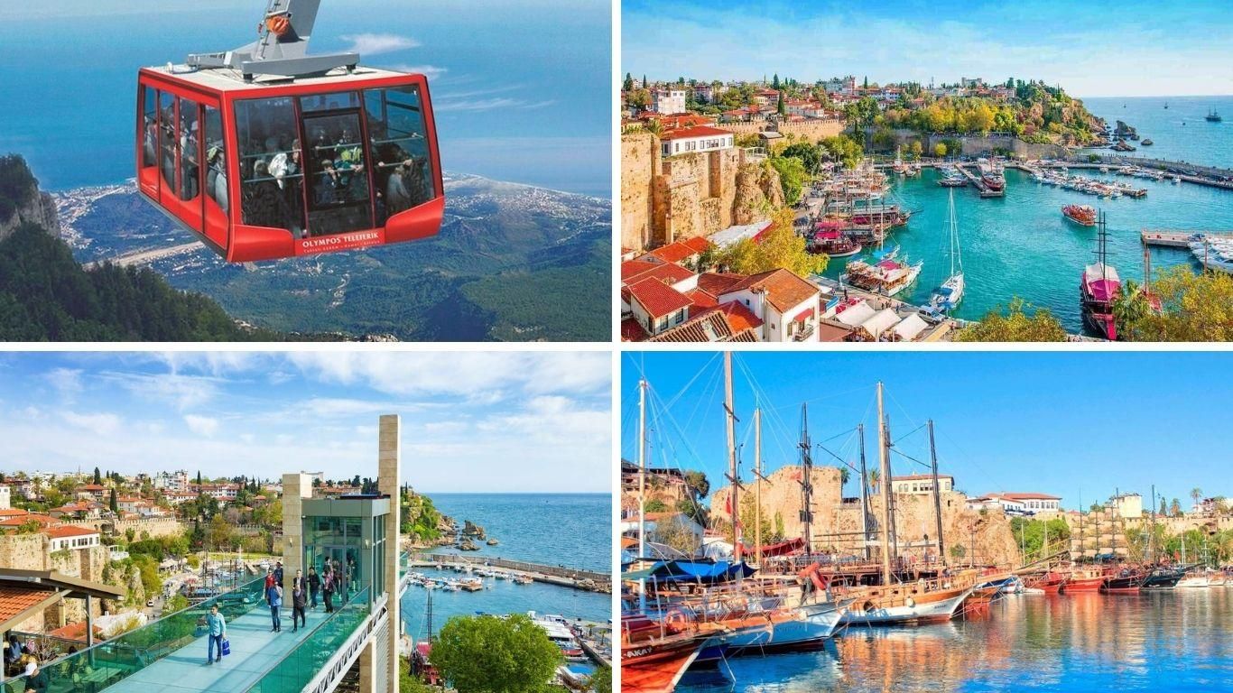Antalya: Altstadt-Tour mit Boot, Seilbahn & Wasserfall
