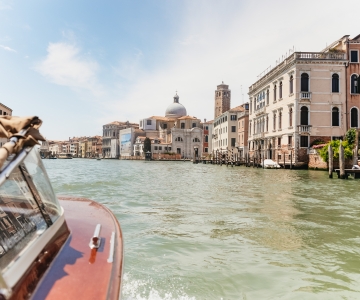 Veneza: Traslado de táxi aquático do aeroporto Marco Polo