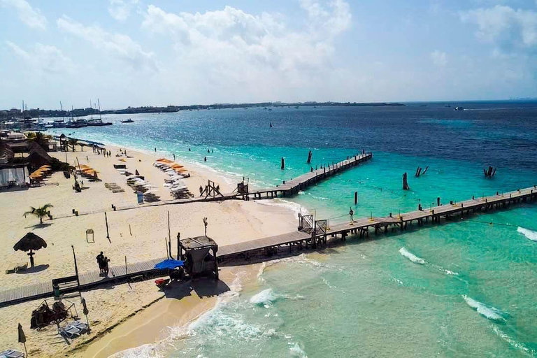 Cancun : Excursion en voiturette de golf à Isla Mujeres, Open Bar et déjeuner