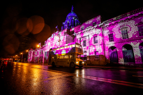 Dublin: Świąteczna wycieczka autobusowa Christmas Lights z popołudniową herbatąDublin: Świąteczna wycieczka autobusowa z popołudniową herbatą