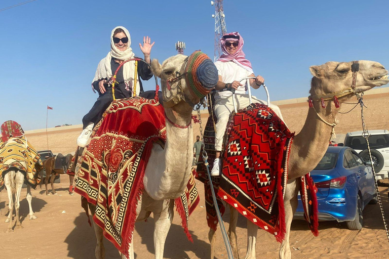Riyadh:Red Sand Dunes camel ride&Quad&Sandboarding Adventure Private Tour with pick up and drop off from your location